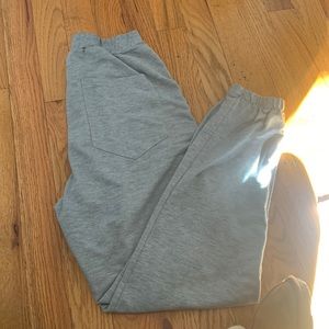 Gray joggers